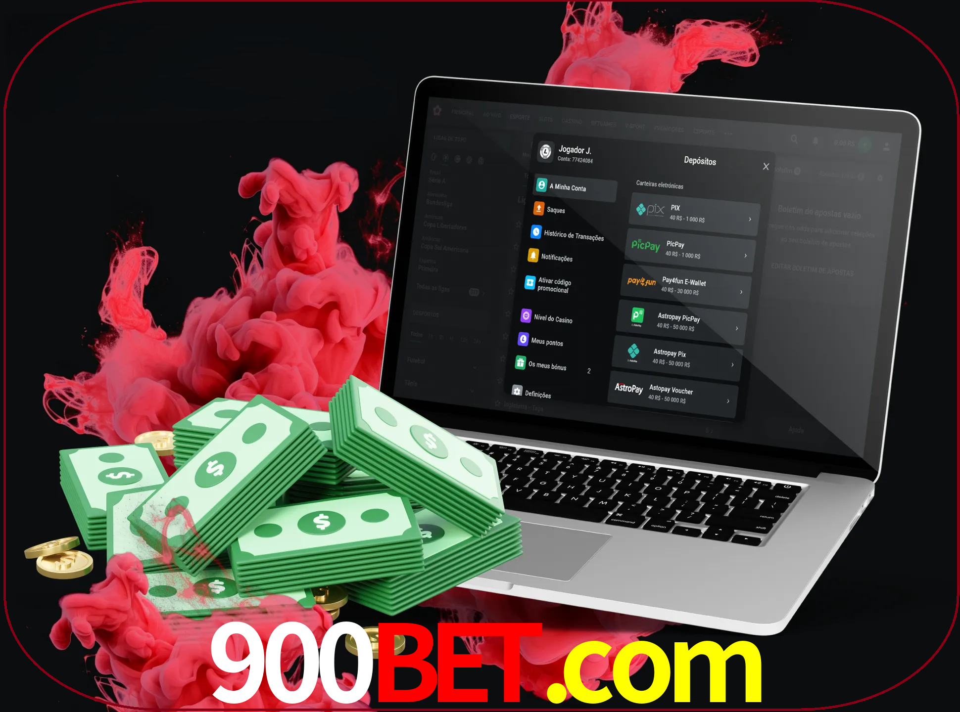 Para efetuar um depósito na sua conta 900bet, basta escolher o método de depósito e especificar o montante.